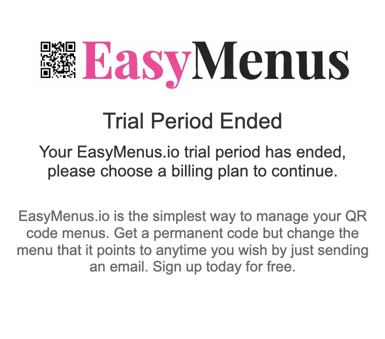 Trial Expired