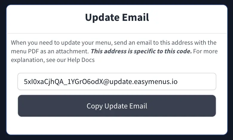 Update Address location